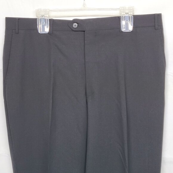 Corneliani Mens Dress Pants 38 X 30 Elite Slim Wool Extra Fine Black Italy Made - Picture 2 of 16